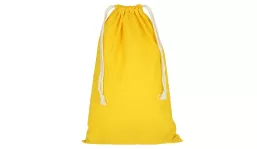 Zuziehbeutel mit doppeltem Kordelzug 40 x 50 cm - gelb