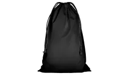 Zuziehbeutel mit doppeltem Kordelzug 50 x 75 cm - schwarz