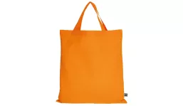 Tasche aus Fairtrade-Baumwolle mit zwei kurzen Henkeln - mandarin