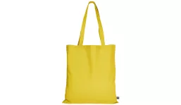 Tasche aus Fairtrade-Baumwolle mit zwei langen Henkeln - gelb