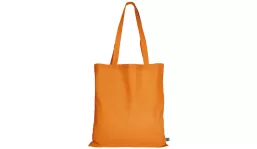 Tasche aus Fairtrade-Baumwolle mit zwei langen Henkeln - mandarin