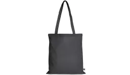 Tasche aus Fairtrade-Baumwolle mit zwei langen Henkeln - anthrazit