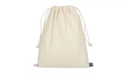 Zuziehbeutel aus Fairtrade-zertifizierter Baumwolle