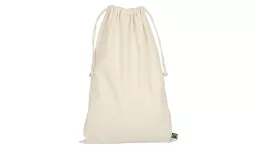 Zuziehbeutel aus Fairtrade-zertifizierter Baumwolle 30 x 45 cm