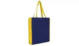 Tasche aus 100% Polypropylen City-Bag 2 - dunkelblau/gelb