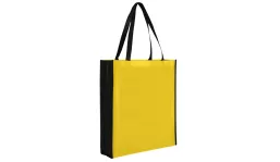 Tasche aus 100% Polypropylen City-Bag 2 - gelb/schwarz