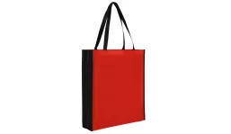 Tasche aus 100% Polypropylen City-Bag 2 - rot/schwarz