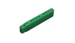 Plastic folding ruler Handling - green (frosted)