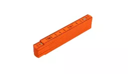 Plastic folding ruler Handling - orange (frosted)