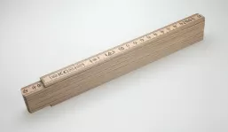 Wood folding ruler Luxury - natural