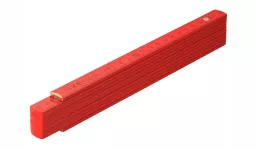 Wood folding ruler Luxury - red