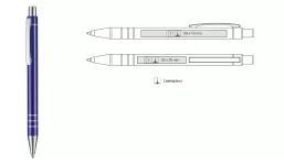Kugelschreiber Glance - blau
