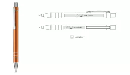 Kugelschreiber Glance - orange