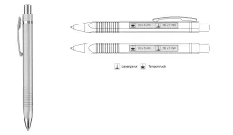 Kugelschreiber Triangle - silber