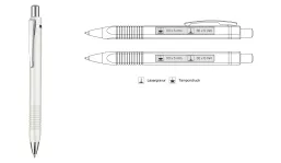 Kugelschreiber Triangle - metallic weiß