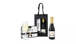 Gift box/Present set: DIVA & piccolo in elegant bag