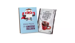 Gift box/Present set: Cup Cake 70 g, Pause für große Pflegehelden