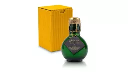 Small sparkling wine black hangtag - gift box yellow, 125 ml