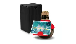 Small sparkling wine business card holder - gift box black, 125 ml