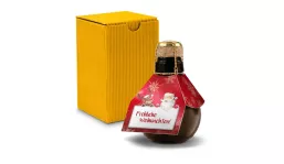 Small sparkling wine Fröhliche Weihnachten - gift box yellow, 125 ml