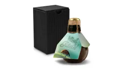 Origineller Sekt Viel Glück - Karton Schwarz, 125 ml
