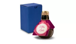 Origineller Sekt Alles Liebe - Karton Blau, 125 ml