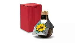 Origineller Sekt Du bist Bombe- Karton Rot, 125 ml