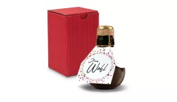 Origineller Sekt Zum Wohl- Karton Rot, 125 ml