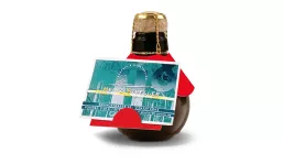 Small sparkling wine business card holder, 125 ml