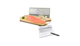 Geschenkartikel/Präsentartikel: Lachs-Gutschein: Feinschmecker