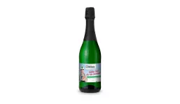 Sekt Cuvée - Flasche grün - Kapselfarbe Schwarz, 0,75 l