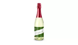 Sekt Cuvée - Flasche klar - Kapselfarbe Rot, 0,75 l