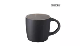 Tasse Ennia Black Inside 250 ml außen matt schwarz-grau