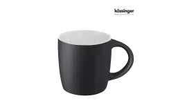 Tasse Ennia Black Inside 250 ml außen matt schwarz-weiß