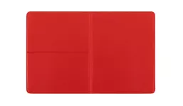 ID card pocket Euro plain foil red