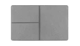 Ausweistasche Euro Reflexfolie silber