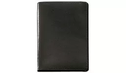 Badge Pouch Lefa FabricOpen Edged Black 2 Compartments