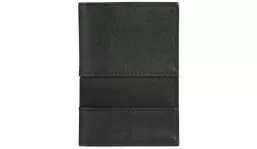 Badge Pouch Paper 2 black in duo look