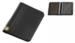 Ausweistasche Paper 2 Rindleder schwarz