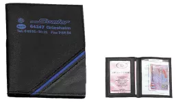 ID card holder CD black/blue