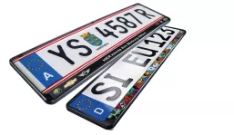 Promotional license plates holder digital printing