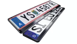 Promotional license plates holder screen printing