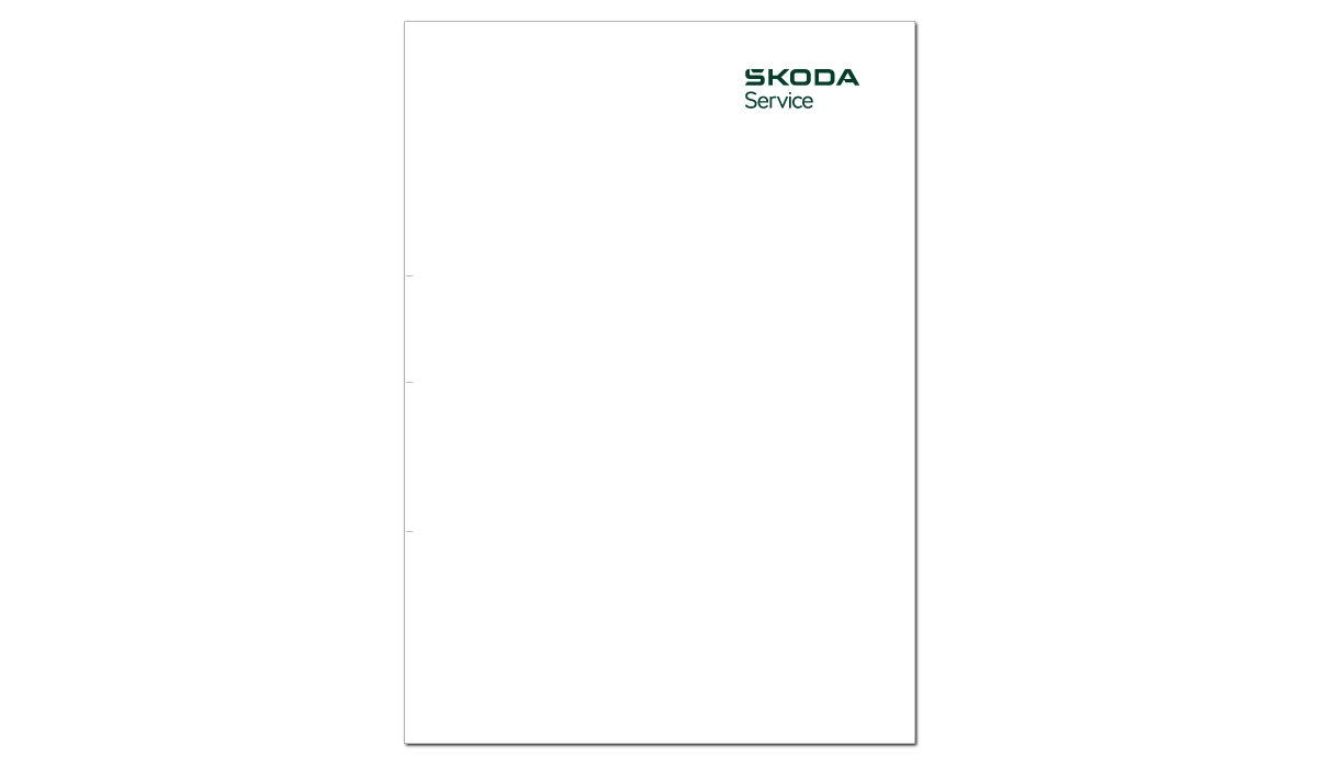 Briefbogen SKODA Service Rechnung