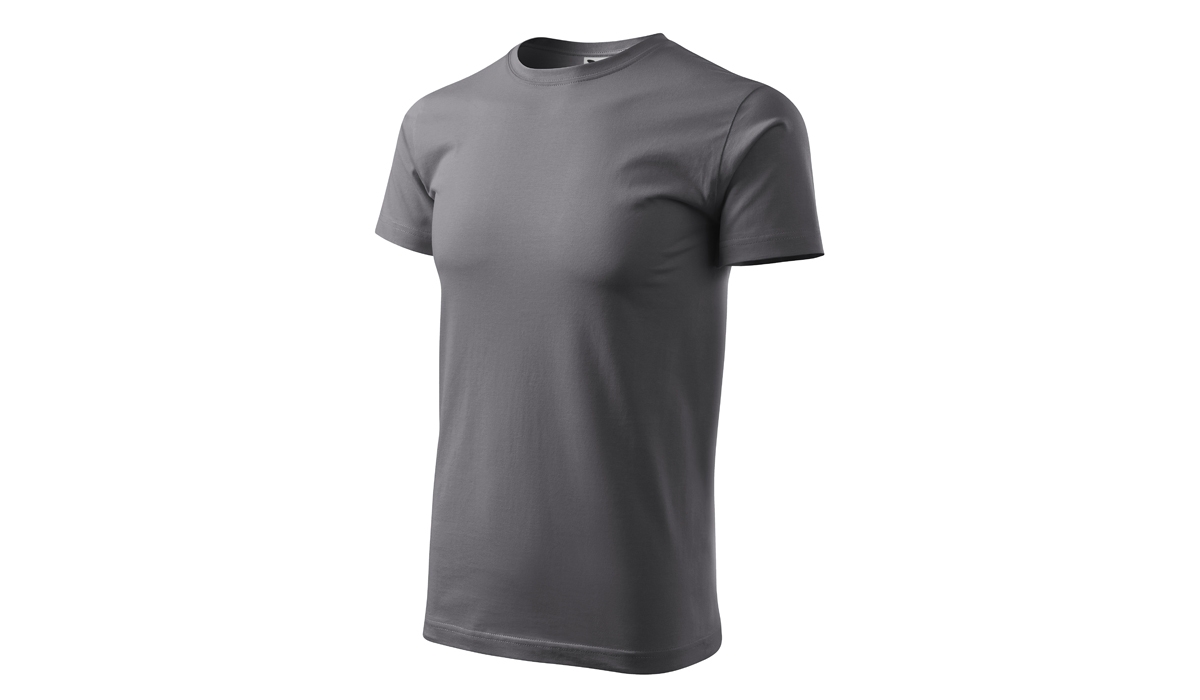 BASIC 129 Herren T-Shirt - stahlgrau