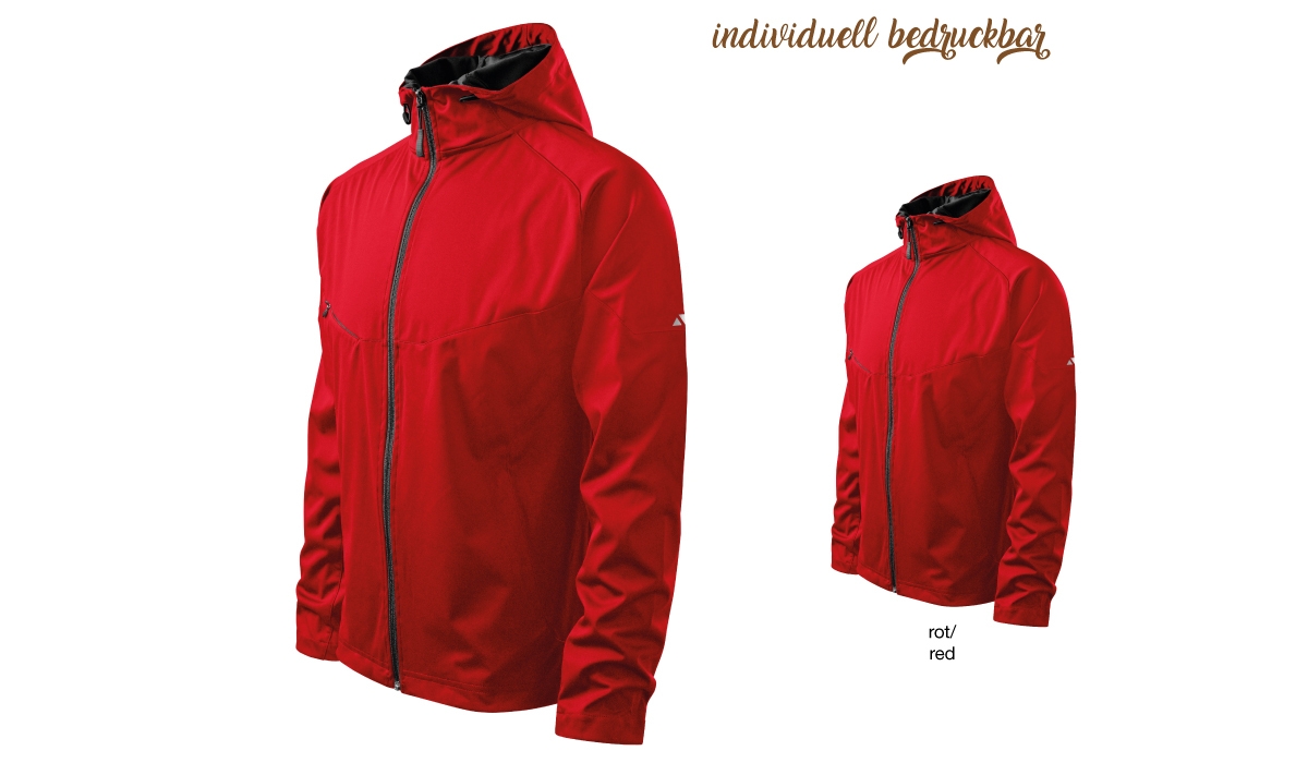 COOL 515 Herren Softshelljacke - rot