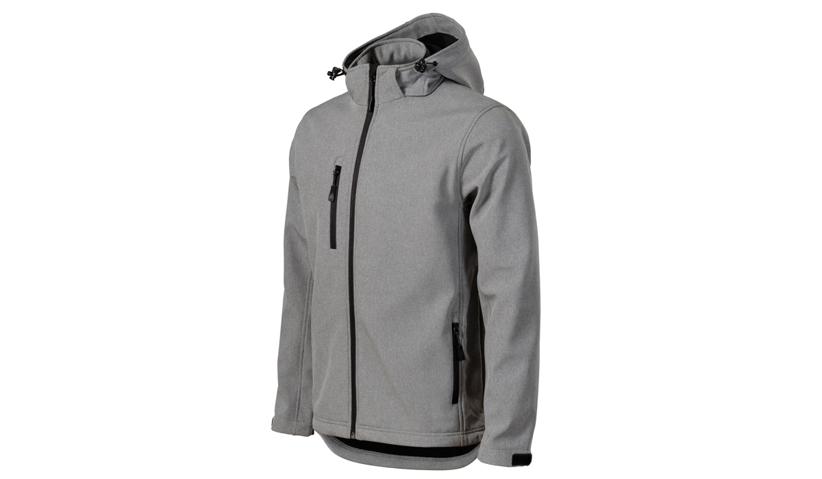 PERFORMANCE 522 Herren Softshelljacke - dunkelgrau melliert