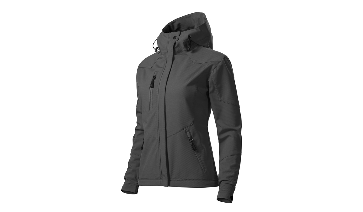 NANO 532 Damen Softshelljacke - stahlgrau/schwarz