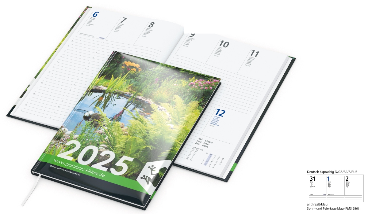 Buchkalender 2025 Media Tivoli-Soft