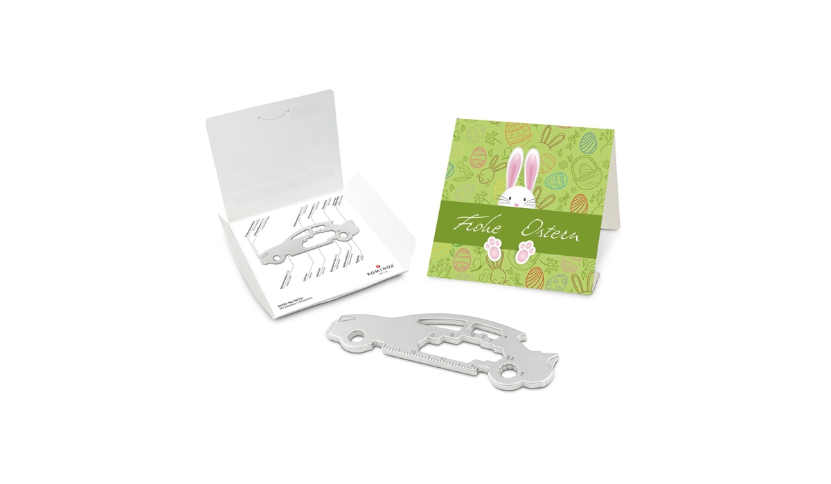 ROMINOX® Key Tool Car/Auto (18 Funktionen) Frohe Ostern Hase