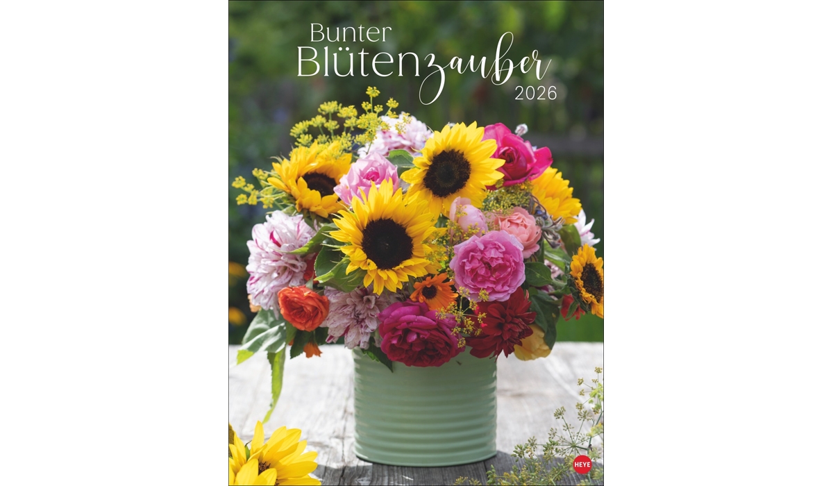 Werbekalender: Bunter Blütenzauber Posterkalender 2026